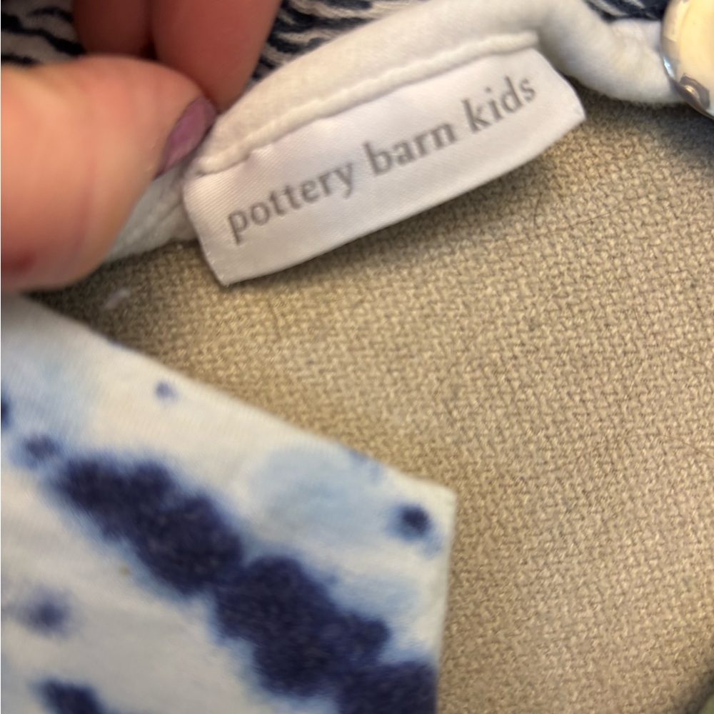 Pottery Barn Kids, Angel Dear and Cooper Pearl Bandana Bibs with Paci Clips - Picture 2 of 4